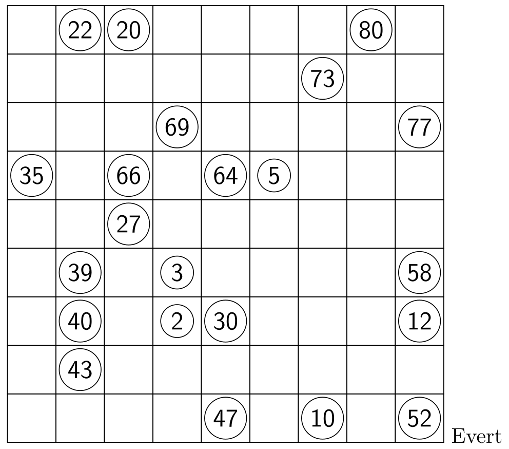 Hidoku Puzzle
