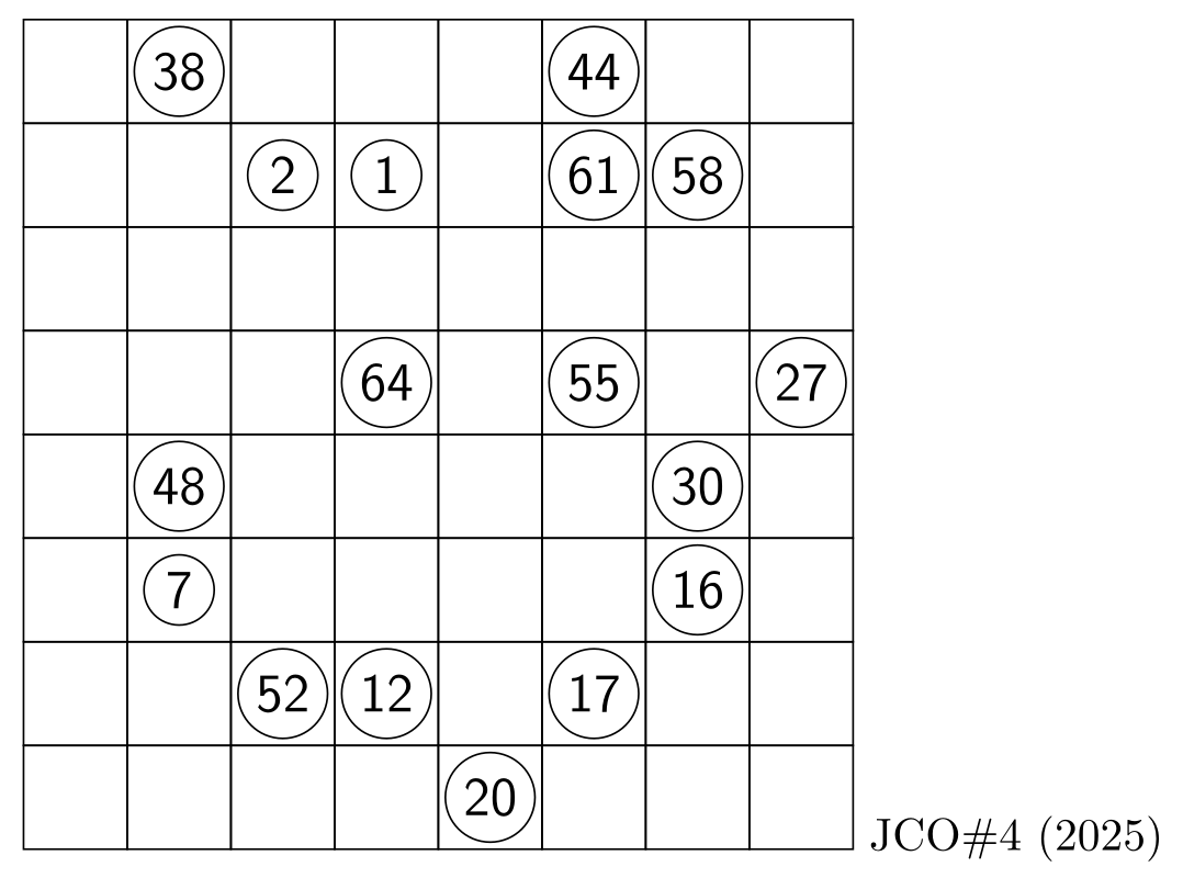 Hidoku Puzzle