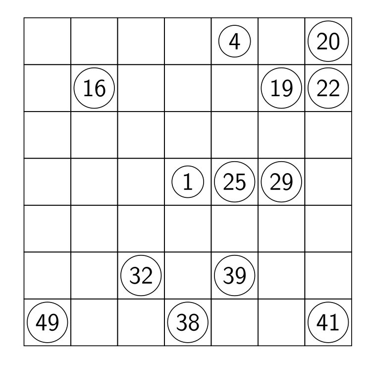 Hidoku Puzzle